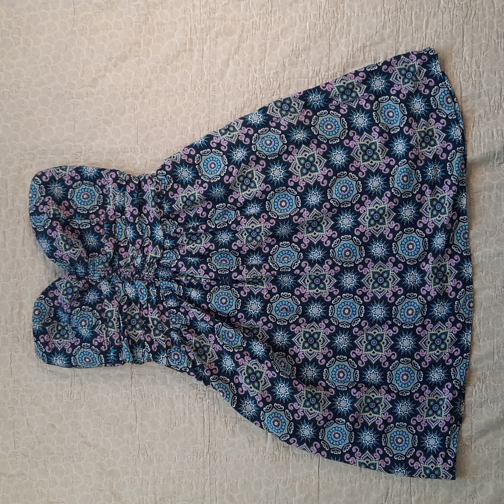 Kismet strapless summer dress paisley inspired size medium